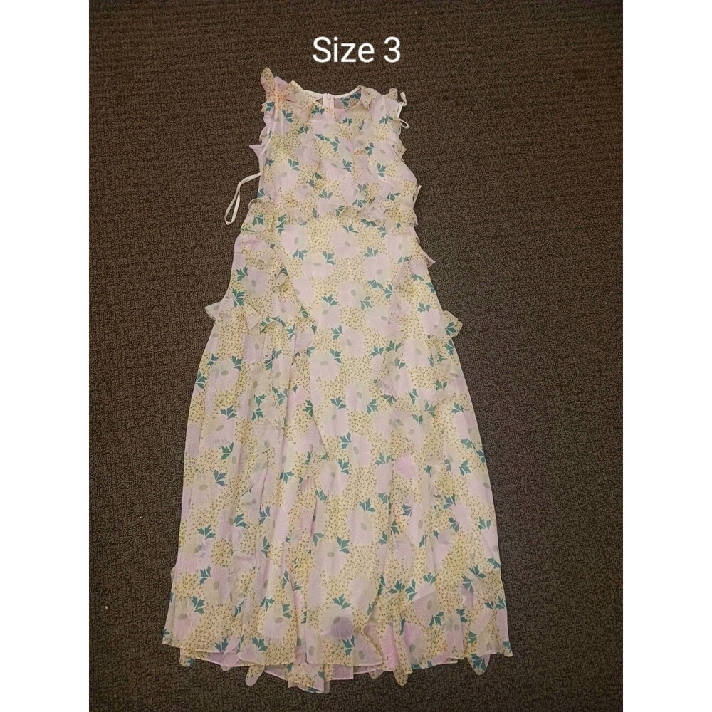 Ted Baker Floral Ruffle Maxi Dress- Slip needs mending